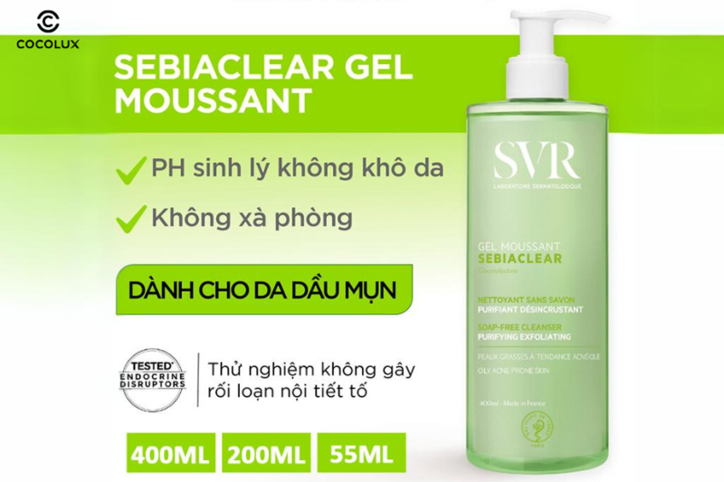Cocolux - Địa chỉ mua Gel Rửa Mặt SVR Sebiaclear Gel Moussant Cho Da Dầu chính hãng, giá tốt