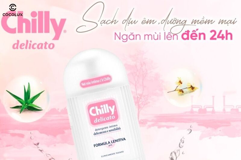 Công dụng chính của dung dịch vệ sinh phụ nữ Chilly màu hồng