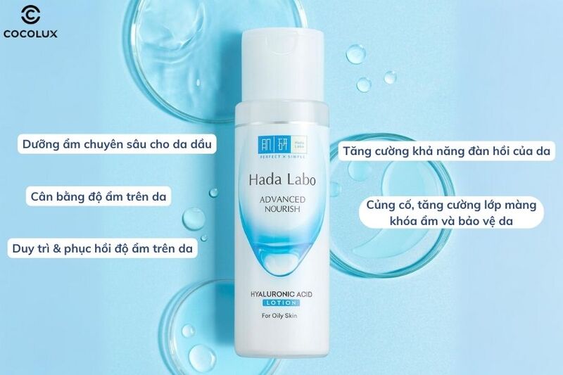 C&ocirc;ng dụng ch&iacute;nh của dung dịch Hada Labo dưỡng ẩm tối ưu cho da dầu