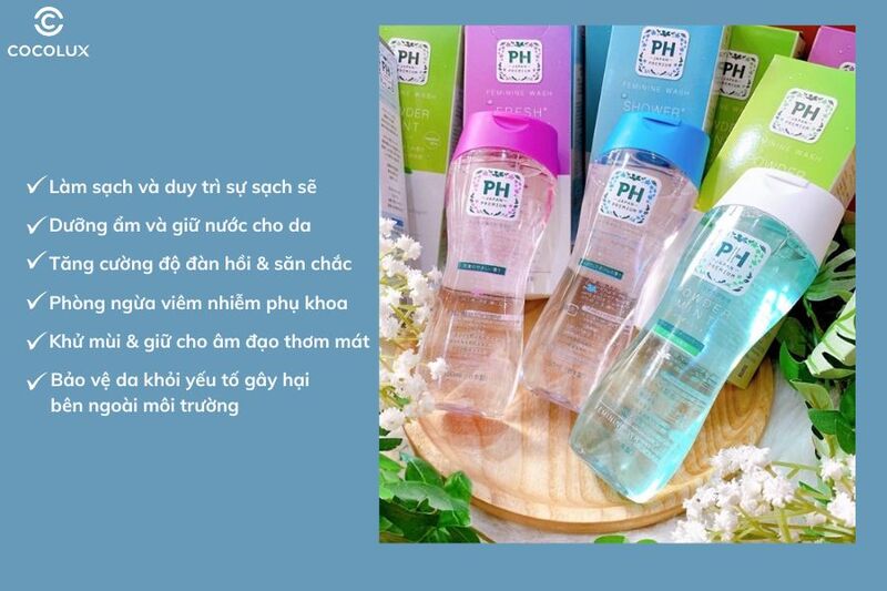 C&ocirc;ng dụng ch&iacute;nh của dung dịch vệ sinh PH Japan Premium