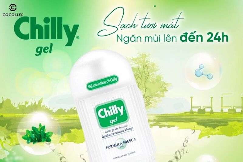 Công dụng chính của dung dịch vệ sinh phụ nữ Chilly màu xanh lá cây