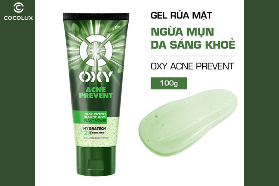 Công dụng của gel rửa mặt OXY 3X ngừa mụn, da sáng khỏe