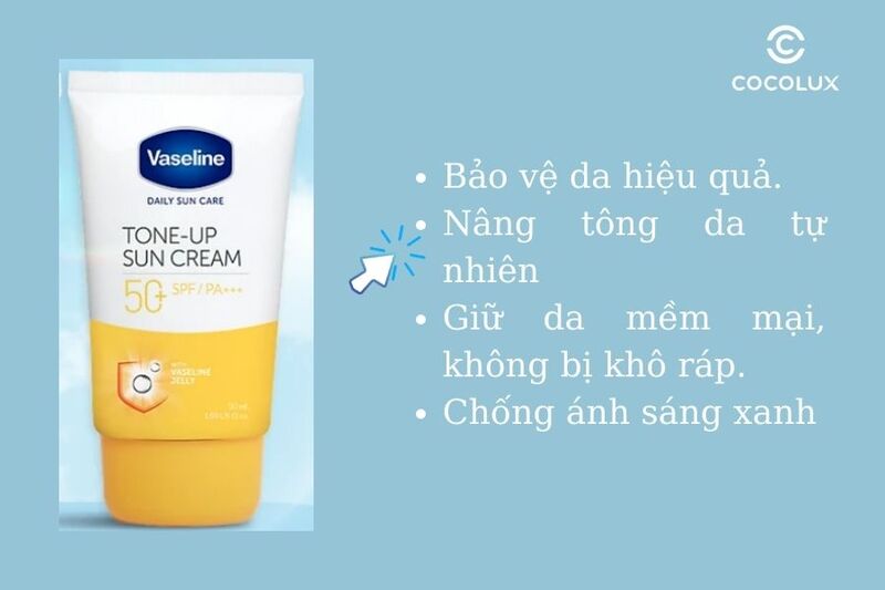 Công dụng của kem chống nắng Vaseline Tone - Up Sun Cream