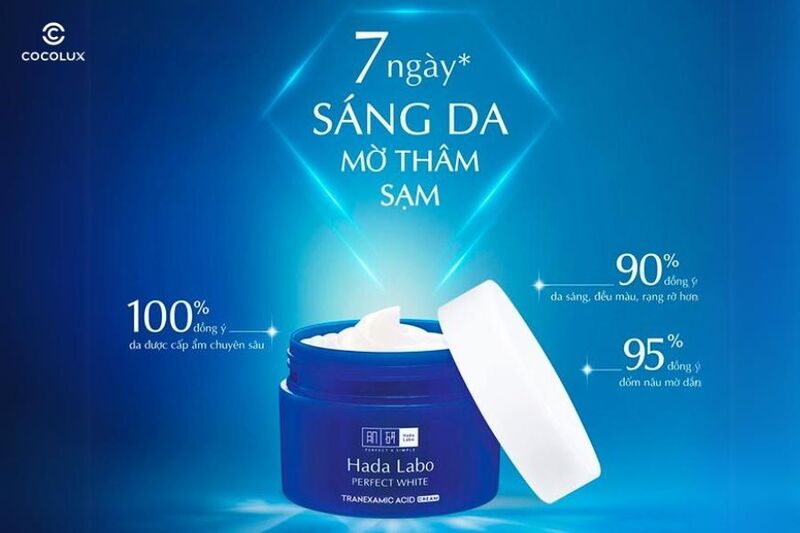 Công dụng của Kem Dưỡng Sáng Da Hada Labo Perfect White Arbutin Cream 50g