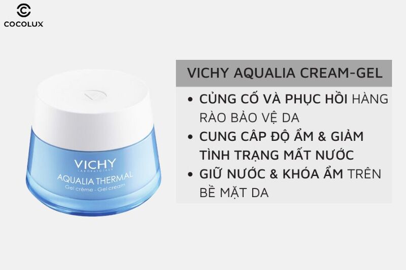 Công dụng chính của kem dưỡng Vichy Aqualia Thermal cấp ẩm và cấp nước 50ml