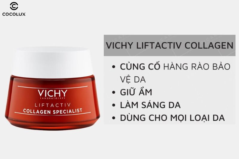 Công dụng chính của kem dưỡng Vichy Liftactiv Collagen Specialist cải thiện lão hóa