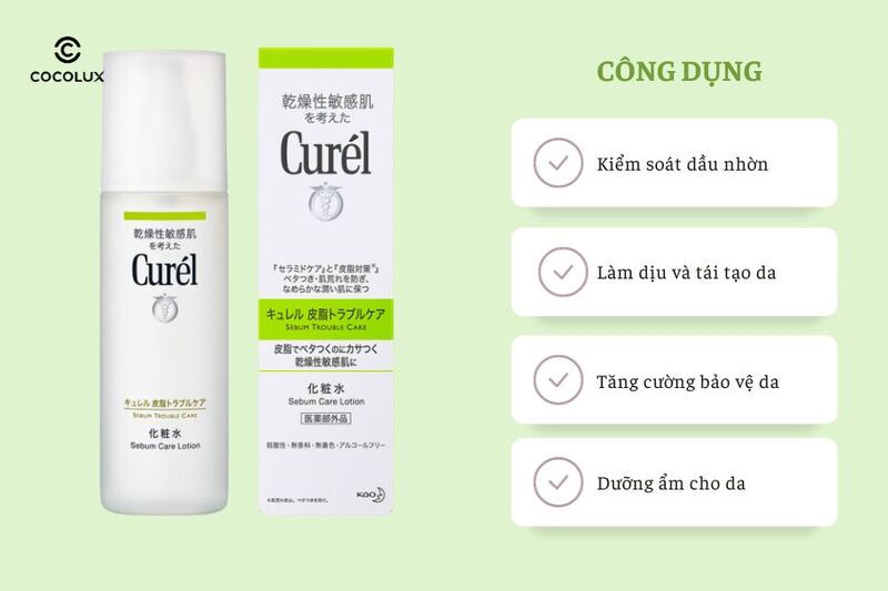 Công dụng nổi bật của Lotion Curel Dưỡng Da Dành Cho Da Dầu 150ml 