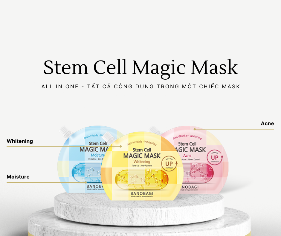 Công dụng của mặt nạ ngủ Banobagi Stem Cell Magic Mask 23ml