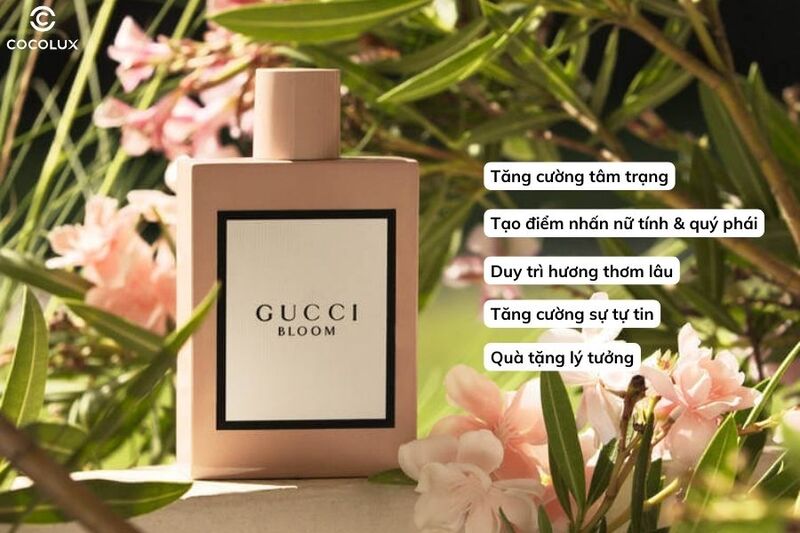 Công dụng chính của nước hoa Gucci Bloom EDP For Women