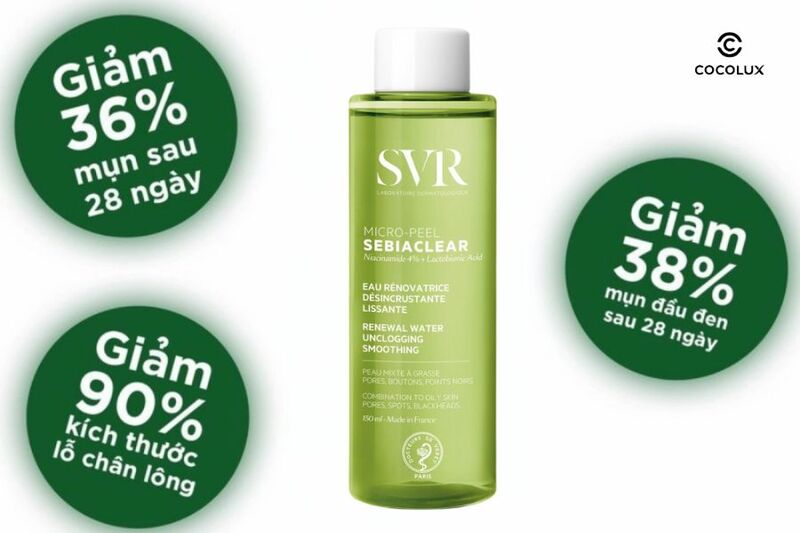 Nước Hoa Hồng SVR Sebiaclear Micro Peel Giảm Mụn 150ml có nhiều công dụng nổi bật 