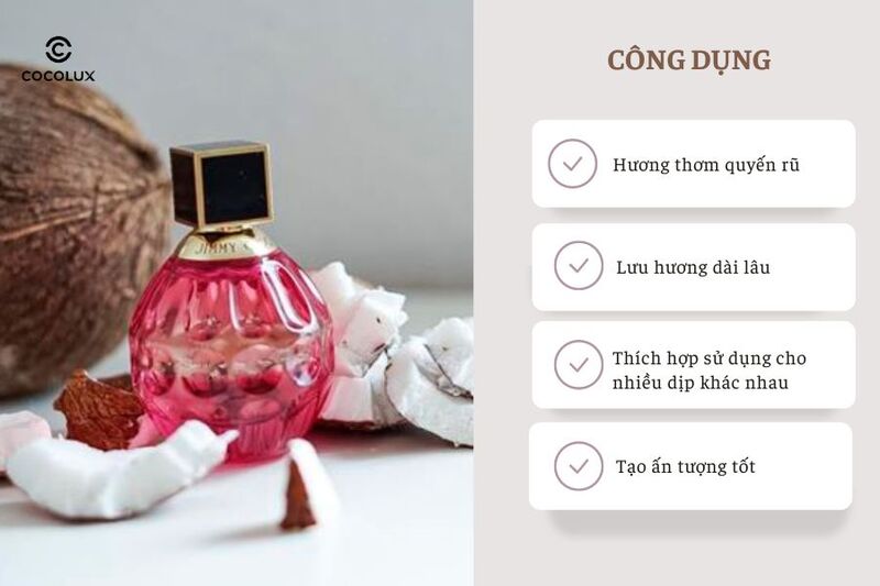 Công dụng nổi bật của Nước Hoa Jimmy Choo Rose Passion EDP