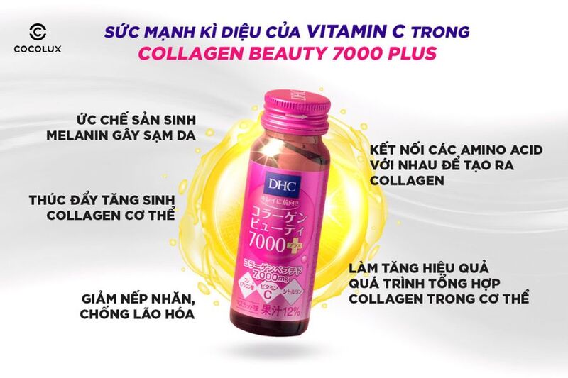 Công dụng nổi bật của Nước Uống DHC Collagen Dưỡng Ẩm, Ngừa Lão Hoá 