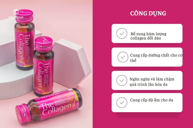 Công dụng nổi bật của Nước Uống Shiseido The Collagen 50ml