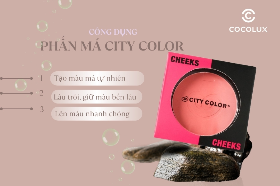 Công dụng của phấn má City Color