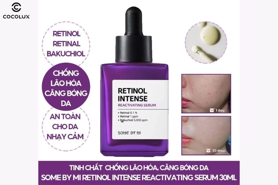 C&ocirc;ng dụng ch&iacute;nh của Serum Some By Mi Retinol Intense Reactivating