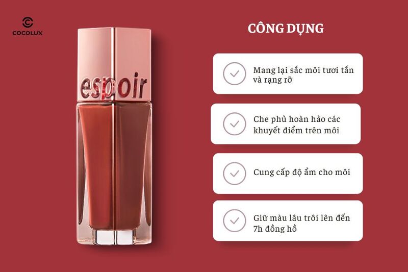 Son Espoir Màu Nutty có nhiều công dụng nổi bật 