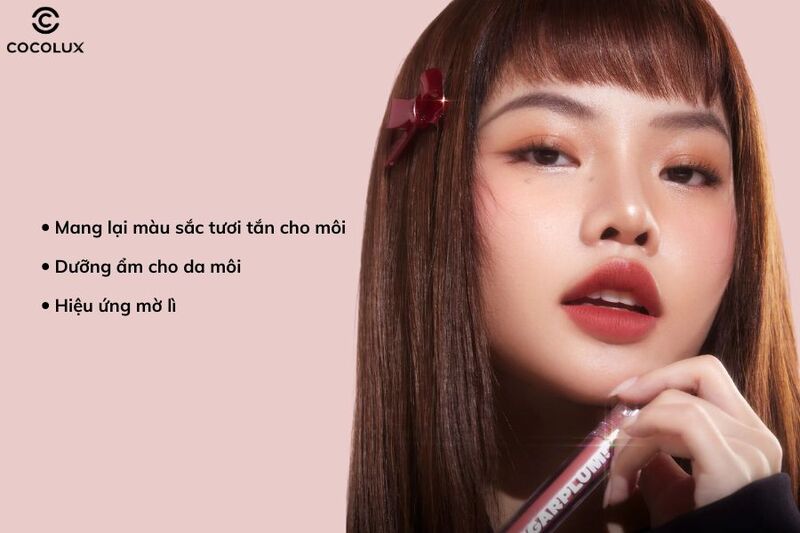 Công dụng chính của son kem Sugarplum MistyNow Blurring Tint