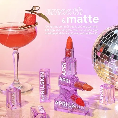 Công dụng của Son Thỏi Aprilkin Ultra Real Matte Lipstick