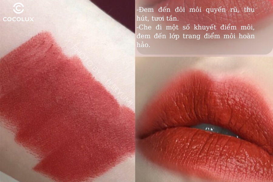 Công dụng của Son Thỏi MAC Matte Lipstick - 602 Chili