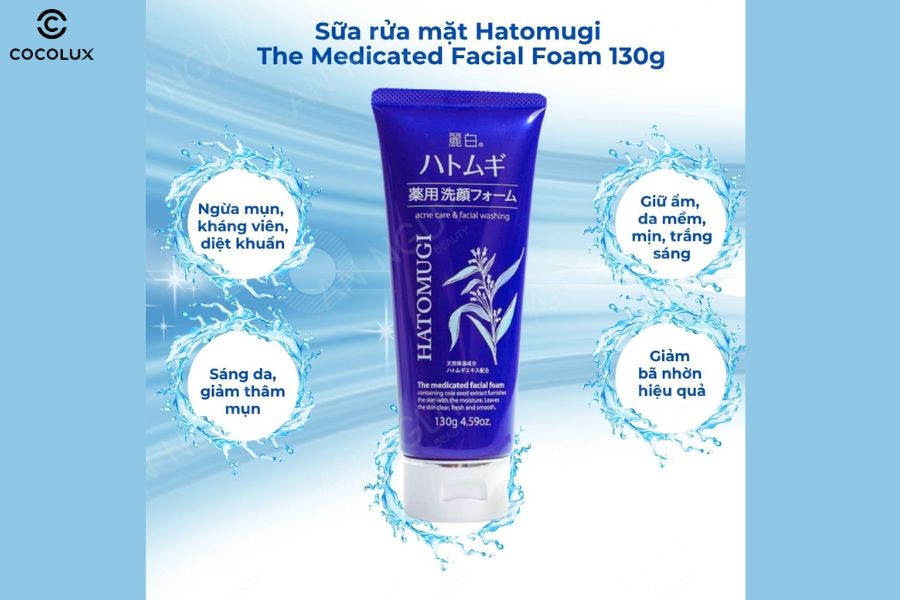 C&ocirc;ng dụng của sữa rửa mặt Hatomugi