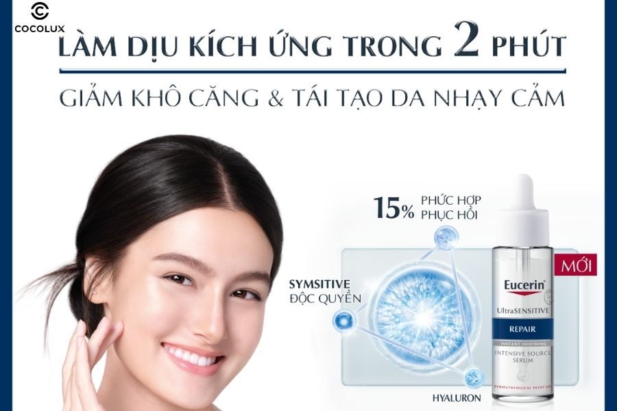 C&ocirc;ng dụng ch&iacute;nh của tinh chất Eucerin Ultra Sensitive Repair Serum
