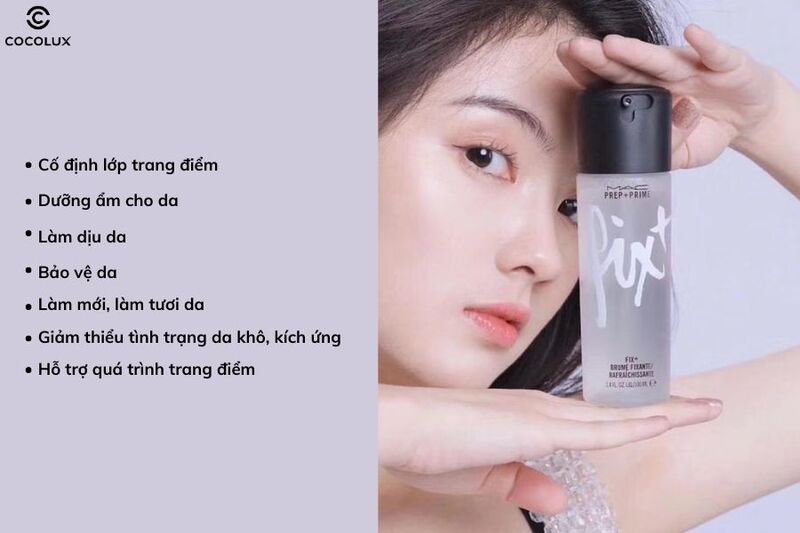 Công dụng của xịt khoáng cố định lớp trang điểm MAC không mùi 100ml