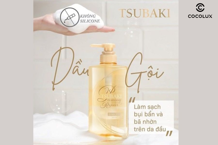 Công dụng của Dầu Gội TSUBAKI Premium Ngăn Ngừa Rụng Tóc