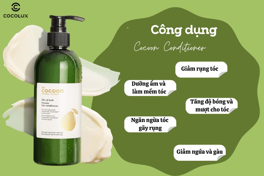 Công dụng của dầu xả bưởi Cocoon