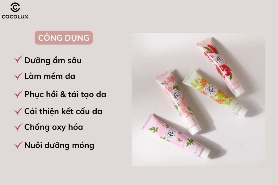 C&ocirc;ng dụng của kem dưỡng da tay Roger & Gallet