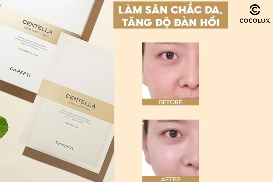 Công dụng mặt nạ Dr.Pepti Centella Moist Energy Mask