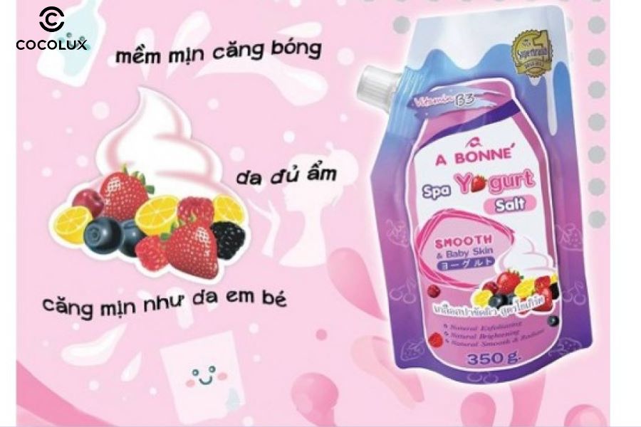 C&ocirc;ng dụng Muối Tắm A Bonne Sữa Chua