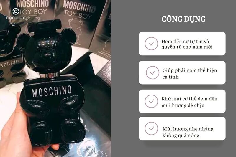Công dụng nổi bật của Nước Hoa Moschino Toy Boy EDP