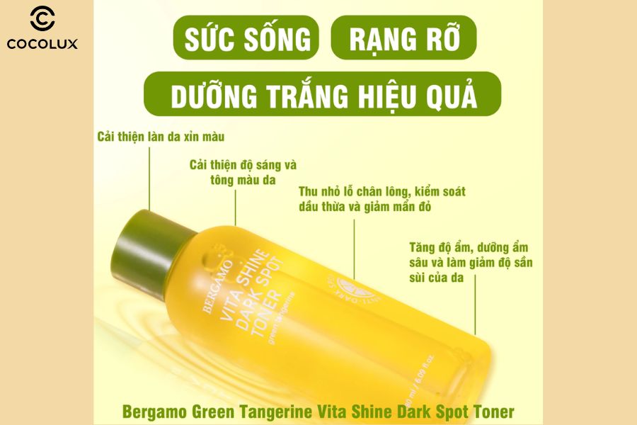 Công dụng của Nước Hoa Hồng Bergamo Quýt Xanh