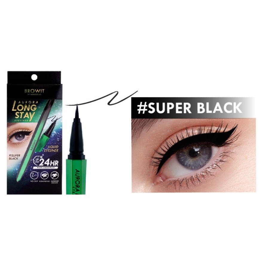 Dạ Kẻ Mắt Browit By Nong Chat Aurora Long Stay Eyeliner #Super Black