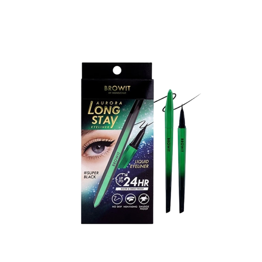 Dạ Kẻ Mắt Browit By Nong Chat Aurora Long Stay Eyeliner #Super Black