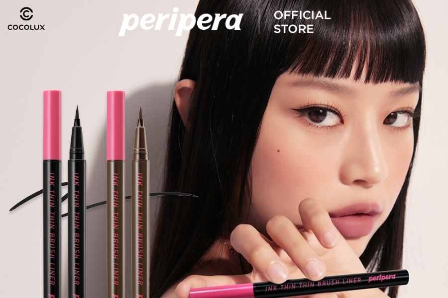 Review Dạ Kẻ Mắt Peripera Ink Thin Thin Brush Liner