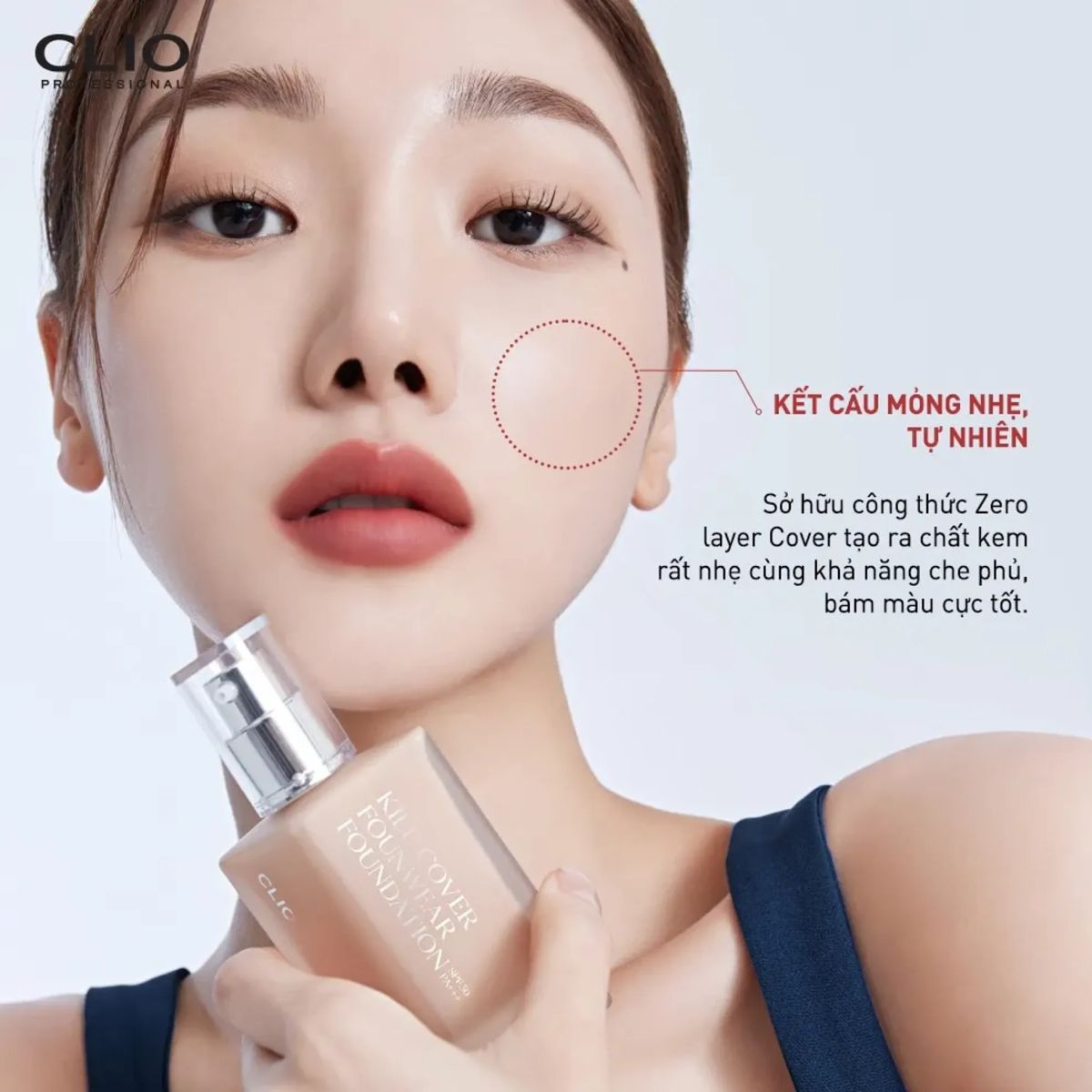 Đánh giá Kem Nền CLIO Kill Cover Founwear Foundation SPF30 PA+++