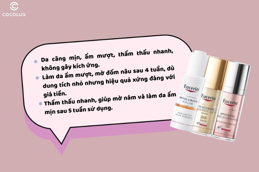 Đ&aacute;nh gi&aacute; serum chống l&atilde;o ho&aacute; Eucerin từ ph&iacute;a người ti&ecirc;u d&ugrave;ng