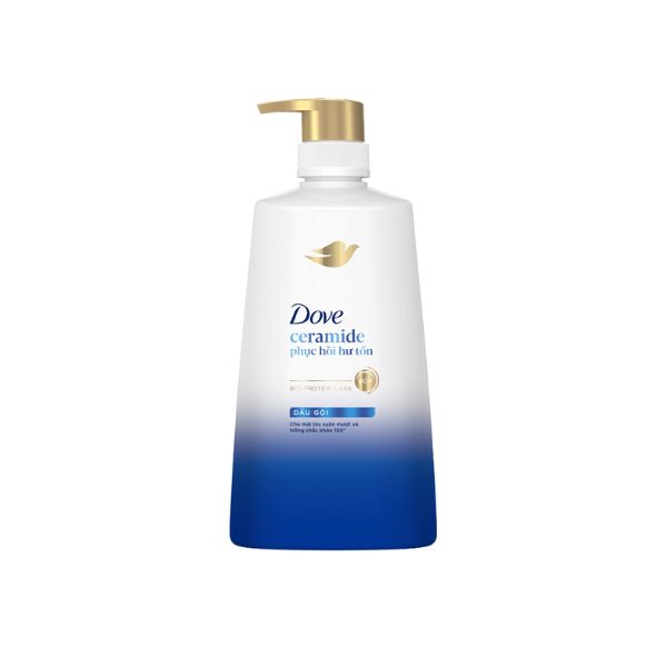 Dầu Gội Dove Ceramide Hỗ Trợ Phục Hồi Tóc Hư Tổn 640g