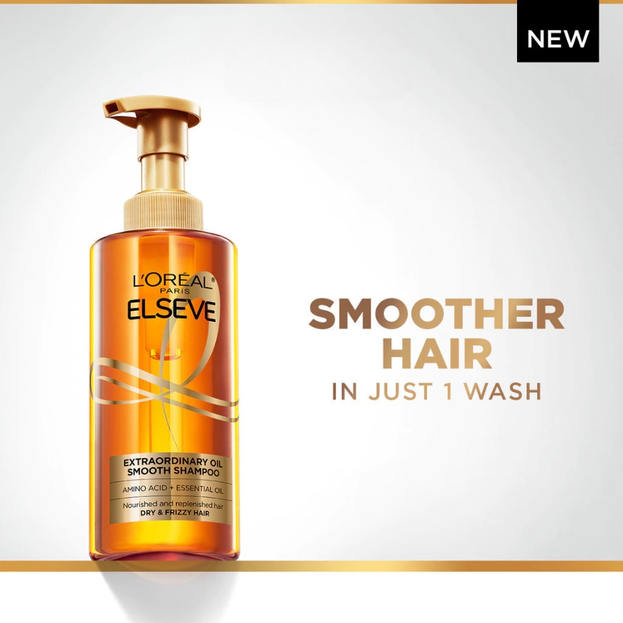 Dầu Gội Loreal Extraordinary Oil Sleek Silicone-free Shampoo 440ml