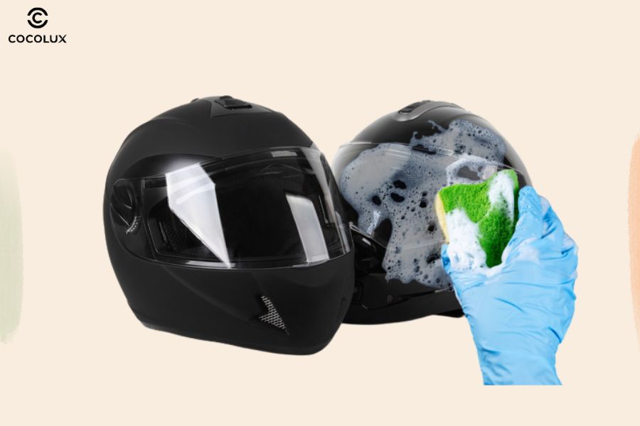 Giặt mũ bảo hiểm định kỳ để hạn chế nguy cơ t&aacute;i nhiễm nấm