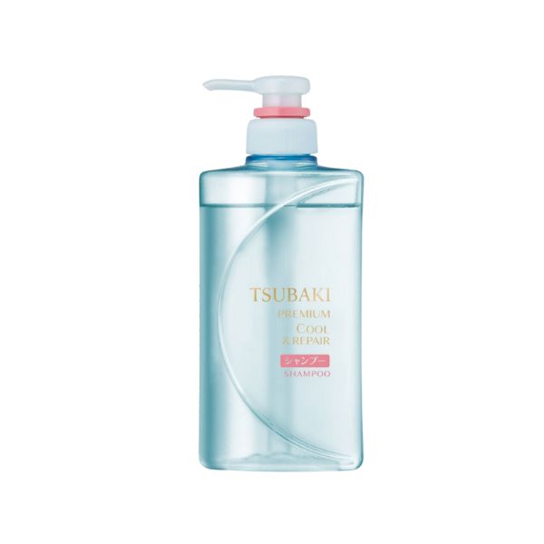 Dầu Gội Tsubaki Premium Cool & Repair Shampoo Sạch Dầu Mát Lạnh 490ml