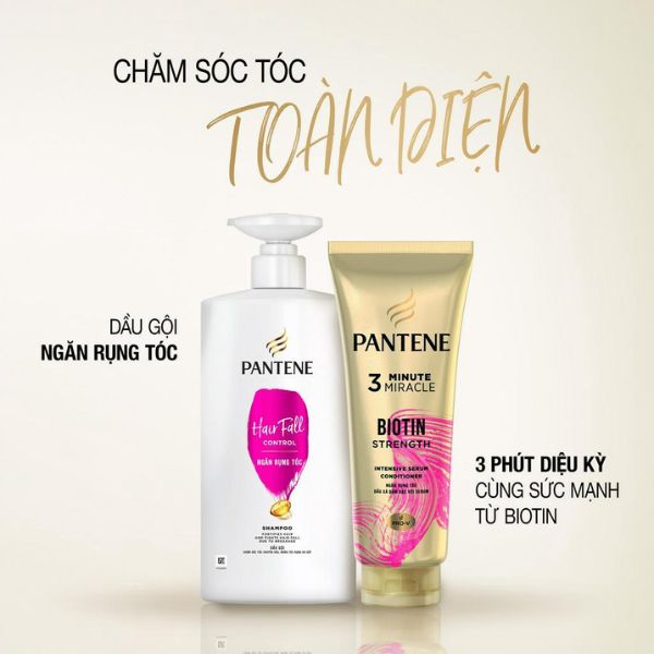 Dầu Xả Pantene Biotin Siêu Dưỡng Ngăn Rụng Tóc 300ml