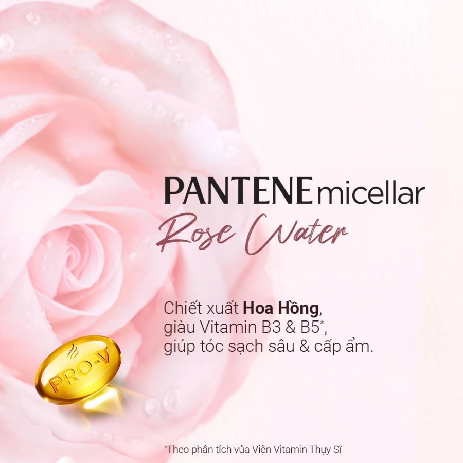 Thành phần của Dầu Xả Pantene Micellar Detox & Hydrate Rose Water Extract 530ml