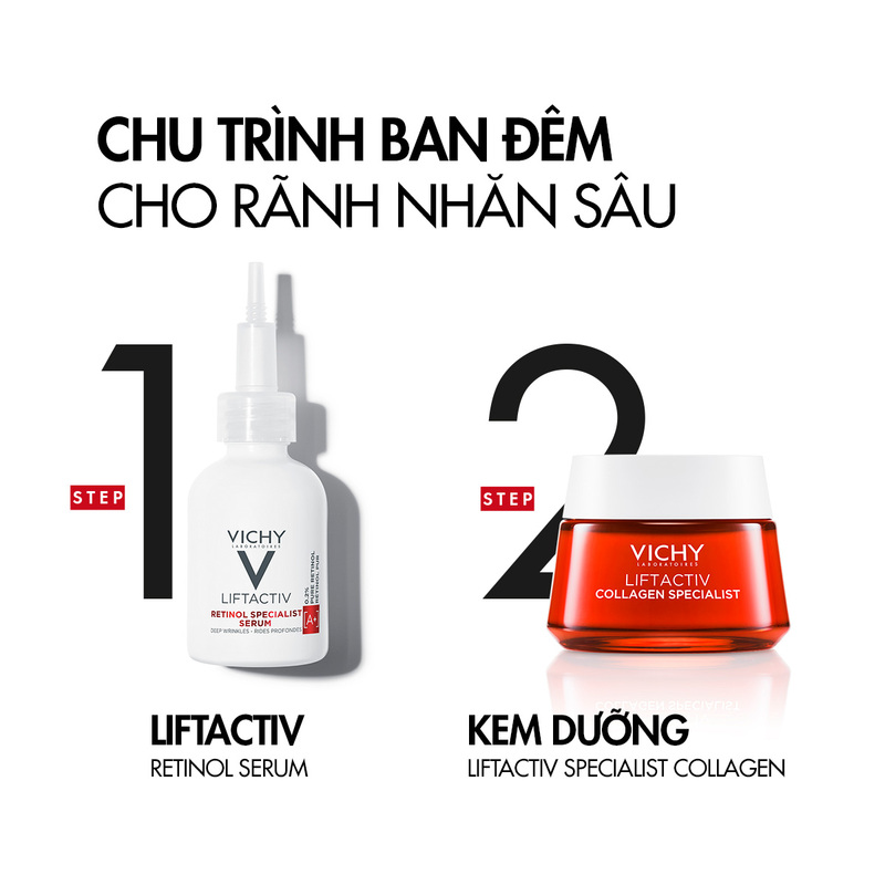 Dưỡng Chất Vichy Liftactiv Retinol Specialist Serum Giảm Nếp Nhăn Và Giúp Trẻ Hoá Da 30ml