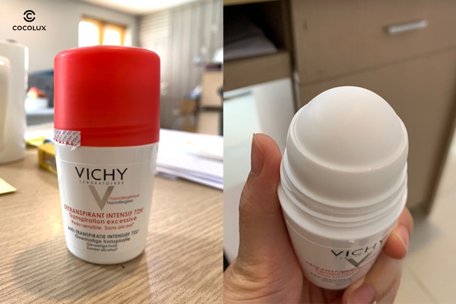 Feedback sau sử dụng Lăn khử m&ugrave;i Vichy Diệt Khuẩn Detranspirant Intensif 72H