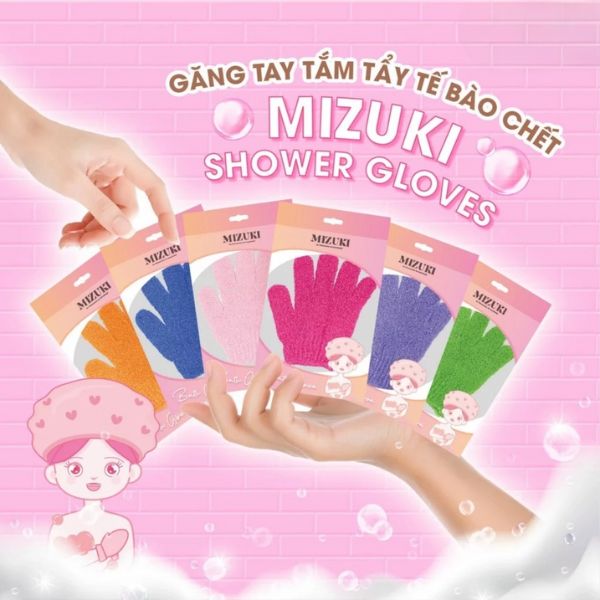 Găng Tay Tắm Mizuki Shower Gloves