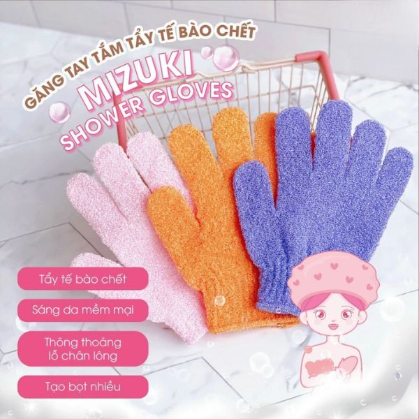 Găng Tay Tắm Mizuki Shower Gloves