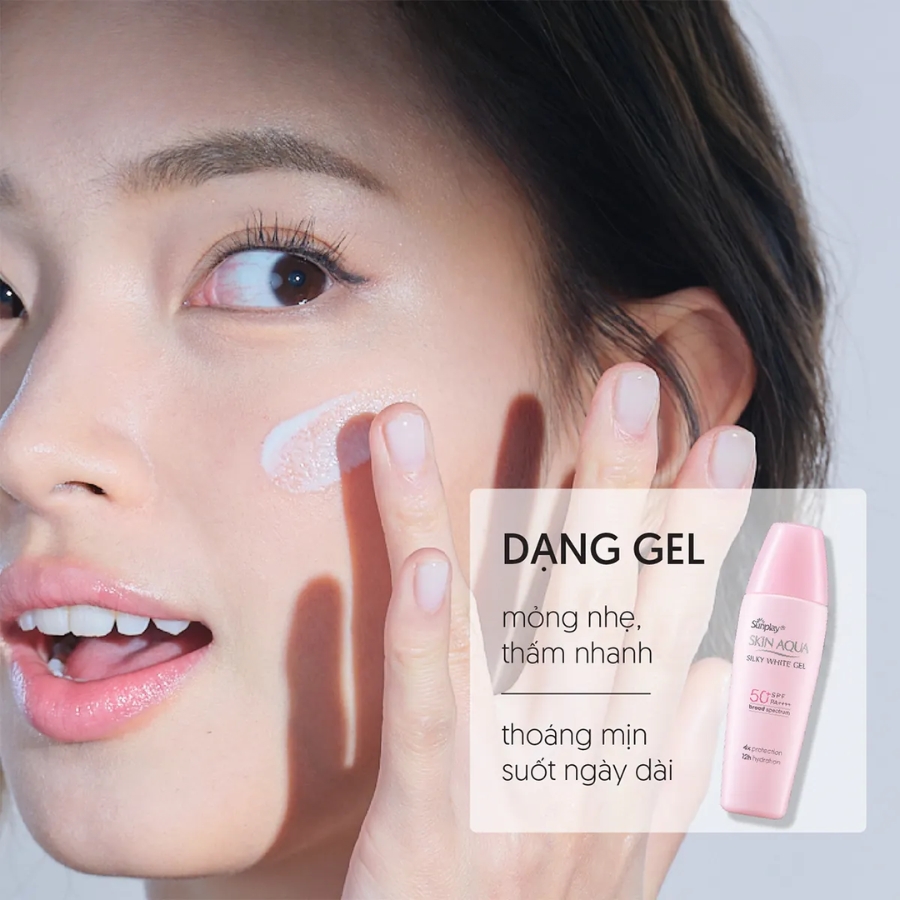 Gel Chống Nắng Sunplay Skin Aqua Silky White SPF50+ PA++++ 30g