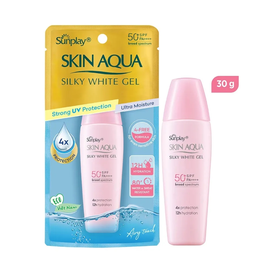 Gel Chống Nắng Sunplay Skin Aqua Silky White SPF50+ PA++++ 30g